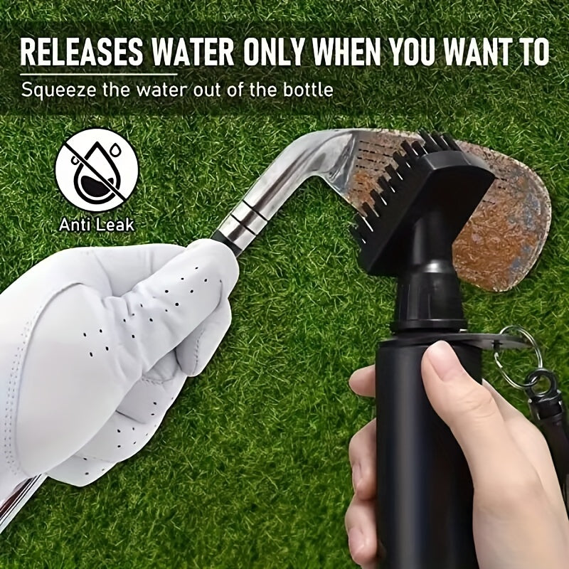 Portable Golf Brush with Removable Hook and Water Storage