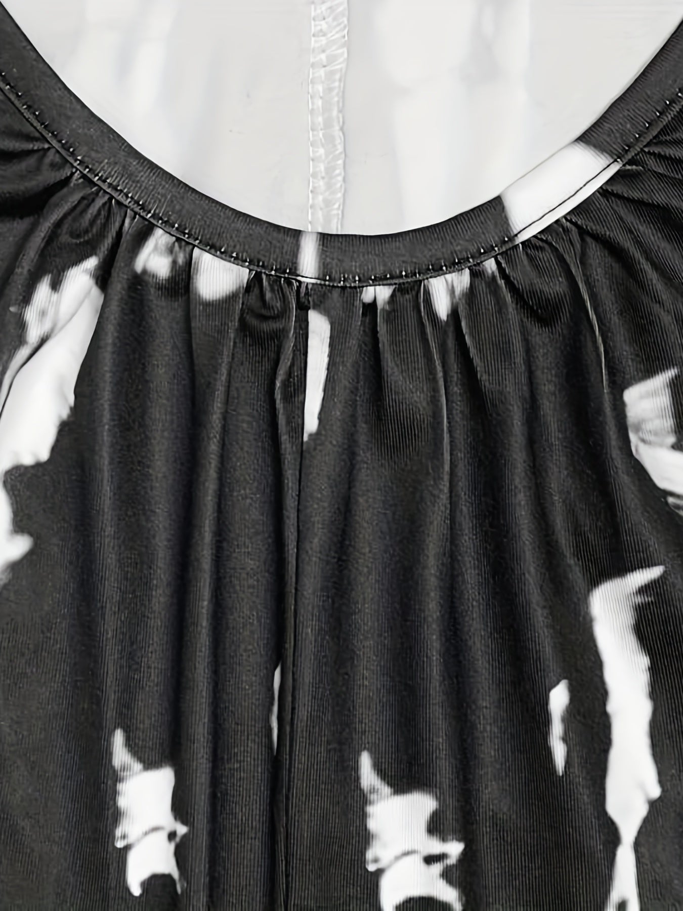  Tie Dye Round Neck Wide Leg Jumpsuit