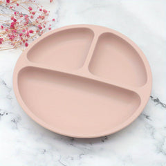 Silicone Kids Plates Baby Suction Bowl Anti Slip & Separate Compartment
