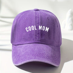 MOM Vintage Dad Hat Baseball Cap Distressed Washed Casual Sun Hat
