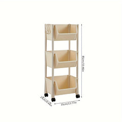 Sundries Storage Rack Kitchen Bedroom Shelf Small Cart Bookshelf