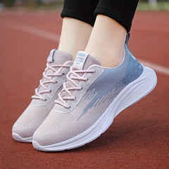 Women's Graphic Ombre Running Shoes Dot & Stripe Woven Sneakers