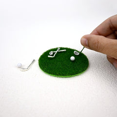 Micro Golf Scene Ornament Dollhouse Accessories Mini Landscape Souvenirs