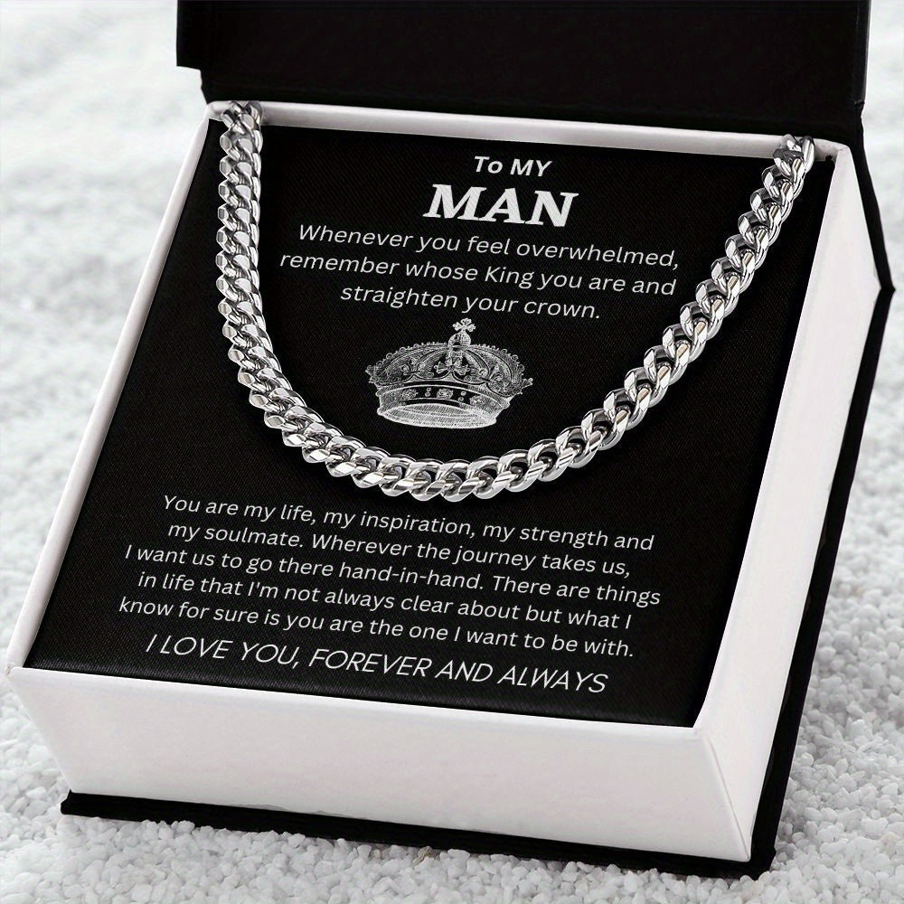 Cuban Unique Silver Pendant Necklace for Him