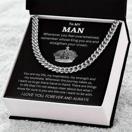 Cuban Unique Silver Pendant Necklace for Him