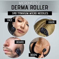 1Pcs Microneedle Roller For Face Beard Roller Microneedling Roller