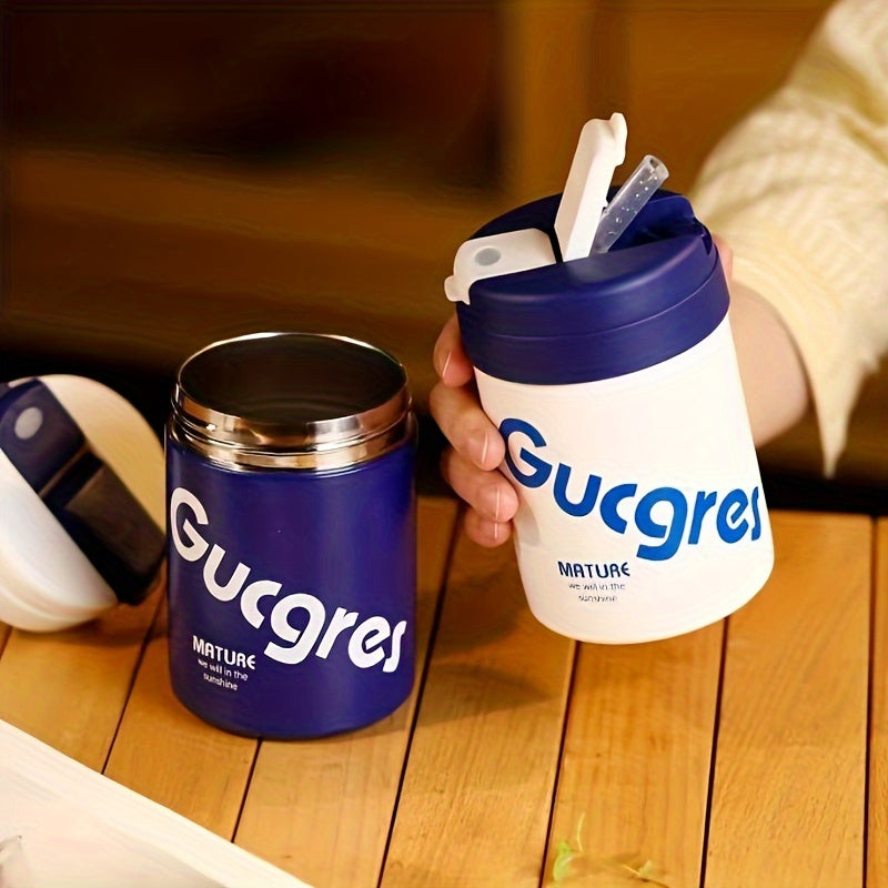 420ml Creative Stainless Steel Coffee Cup Leakproof Water Bottle Insulated Mug