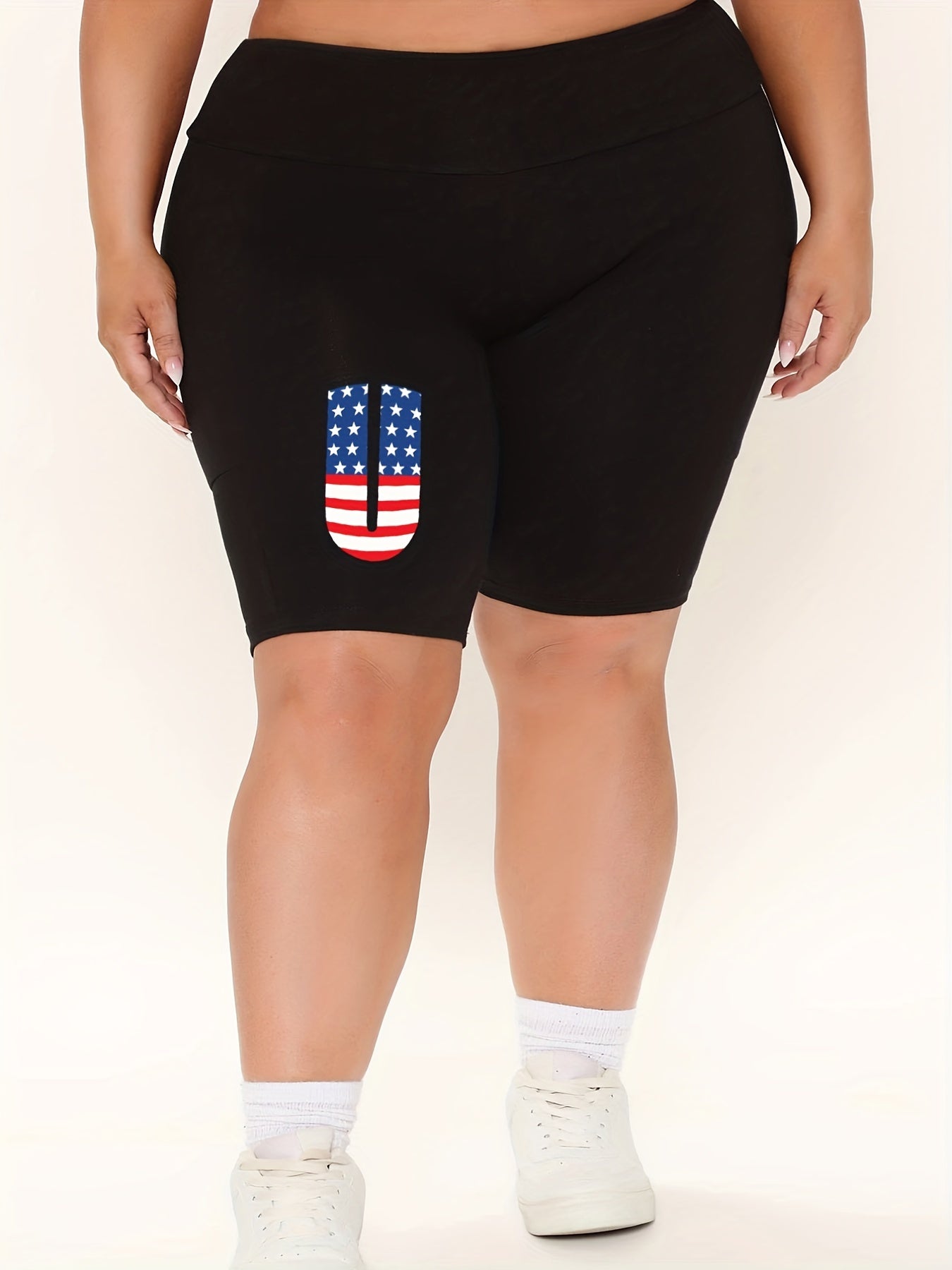  Independence Casual Shorts High Rise Biker Shorts