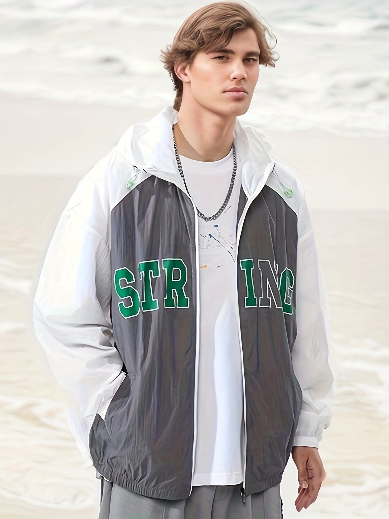 Men's Breathable Sunscreen Windbreaker Jacket