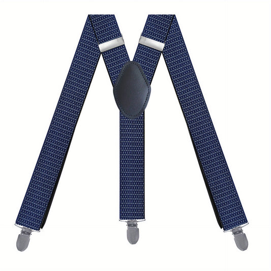 Men's Y-Shaped Elastic Trousers Suspenders - Pack of 3