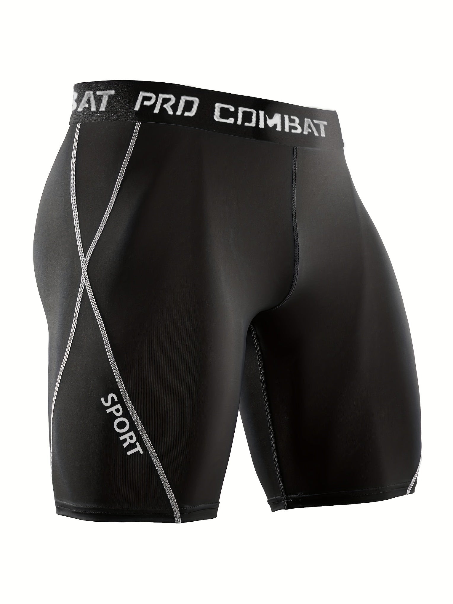 3 Pcs Men's Quick Drying Compression Sports Boxers Shorts