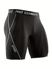 3 Pcs Men's Quick Drying Compression Sports Boxers Shorts