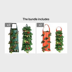 Vertical Grow Bag for Strawberries and Vegetables