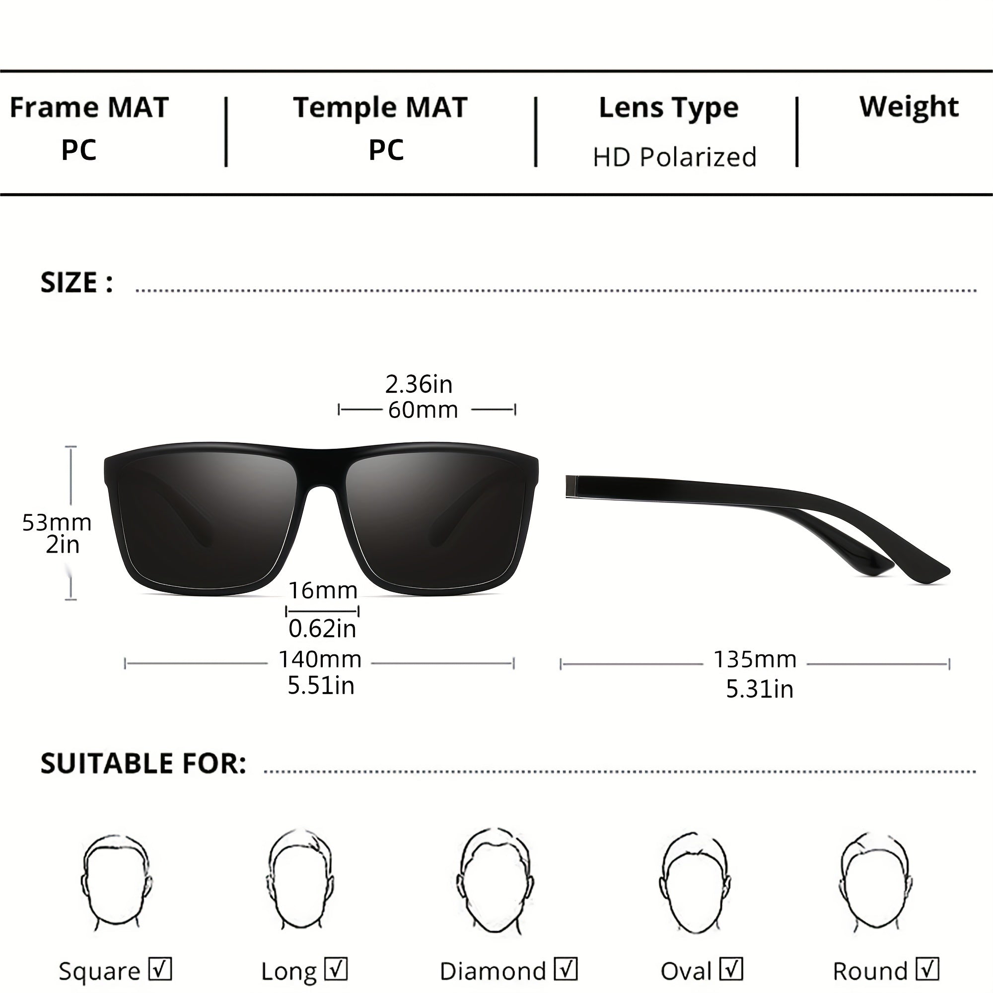 Men's Polarized Business Sports Sunglasses UV400