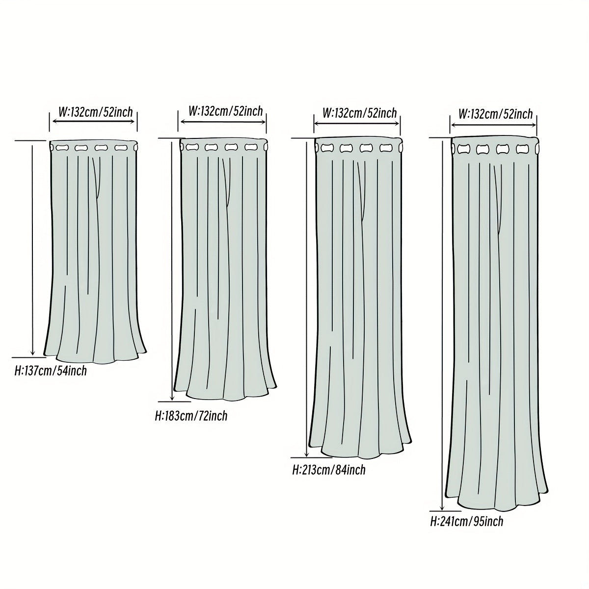 Grommet Top Blackout Curtains - Insulated & Noise Reducing - Living Room Bedroom