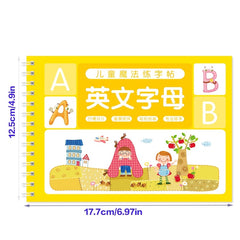 Magic Practice Workbook Set with Pen & 3D Writing Board for Kids