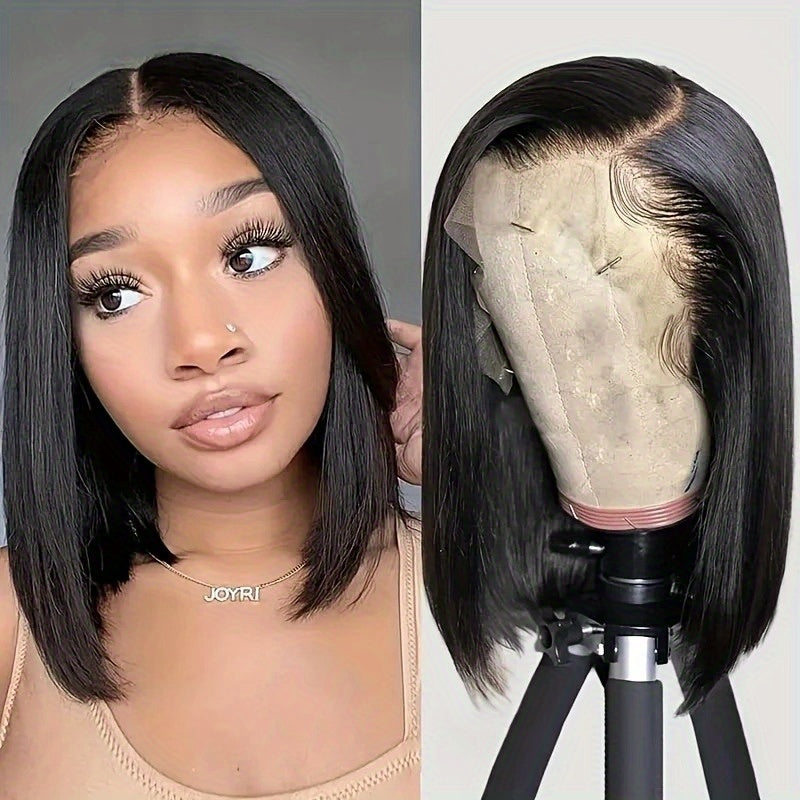 Kids Dress Up Wigs 180 Density HD Lace Front Bob Wig Human Hair Wig