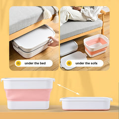 Foldable Plastic Storage Box with Cover for Camping and Household