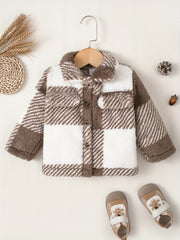 Baby Corduroy Trucker Jacket Toddler Fleece Lined Casual Coat
