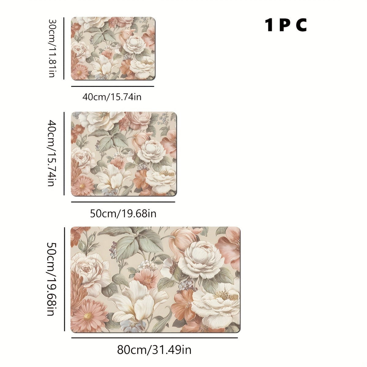 Colorful Dish Drying Pad Coffee Machine Drain Mat