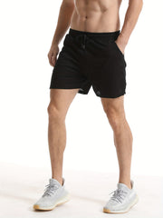 Quick Dry Drawstring Men's Swim Trunks Board Shorts Swimwear for Beach Pool