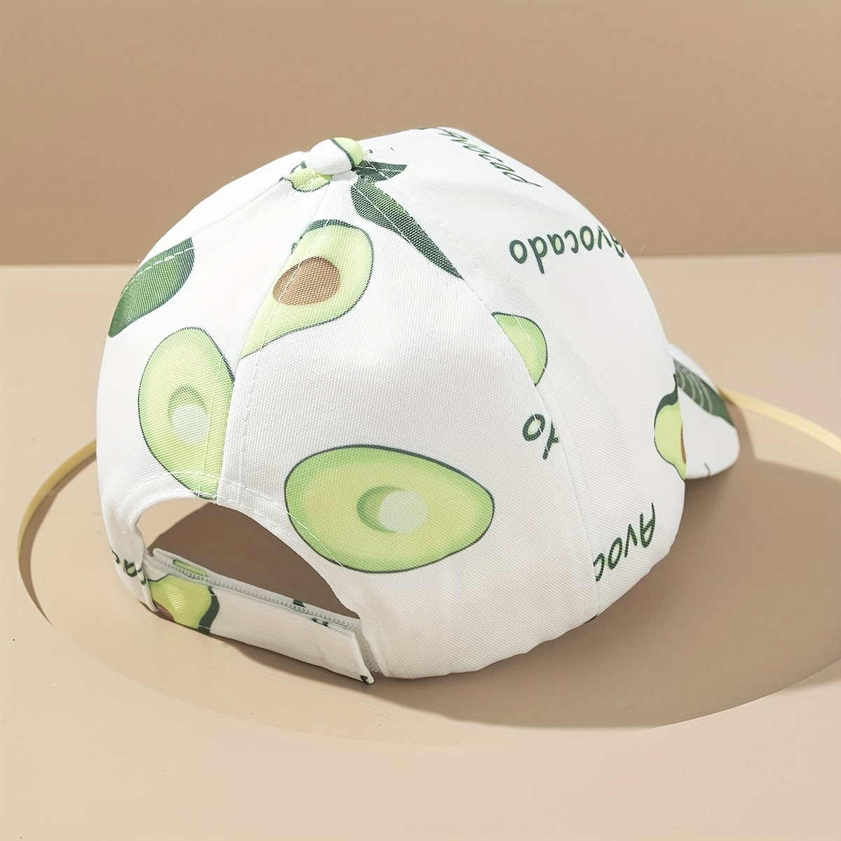 Avocado Print Baseball Cap Solid Cartoon Dad Hat Adjustable Lightweight Sun Hats