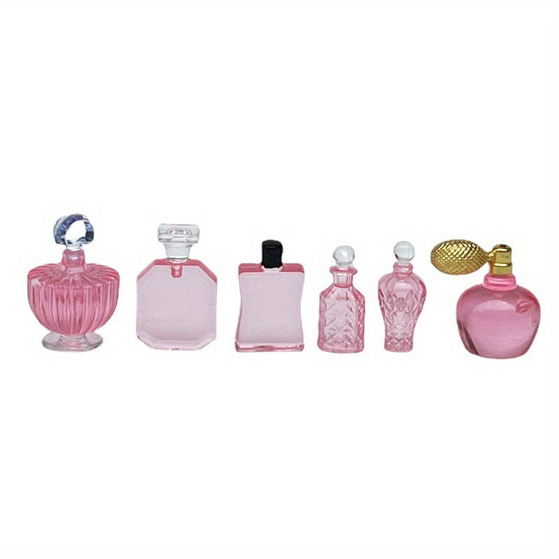 Doll House Mini Model Scene Perfume Bottle Set x6