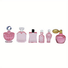 Doll House Mini Model Scene Perfume Bottle Set x6