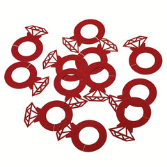 10pcs Wedding Red Wine Decorative Cup Card Diamond Cup Card Table Place Card