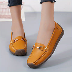 Metal Decor Loafers Slip On Outdoor Shoes Lightweight