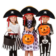2pcs Kids Pirate Hat Caribbean Pirate Captain Hat Pirate Costume Accessories