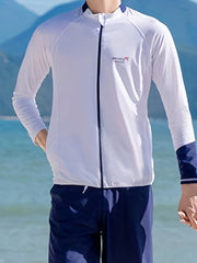 Men's Quick Drying Diving Suit Long Sleeve Jacket and Shorts Wetsuit