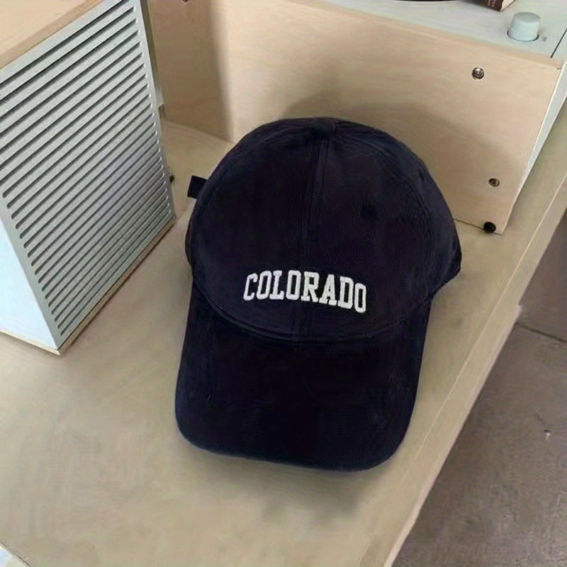 Wool Embroidery Alphabet Baseball Cap - American Retro Cap