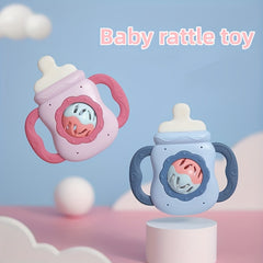 Baby Silicone Hand Grab Shake Rattle Teether Toy 0-6 Months