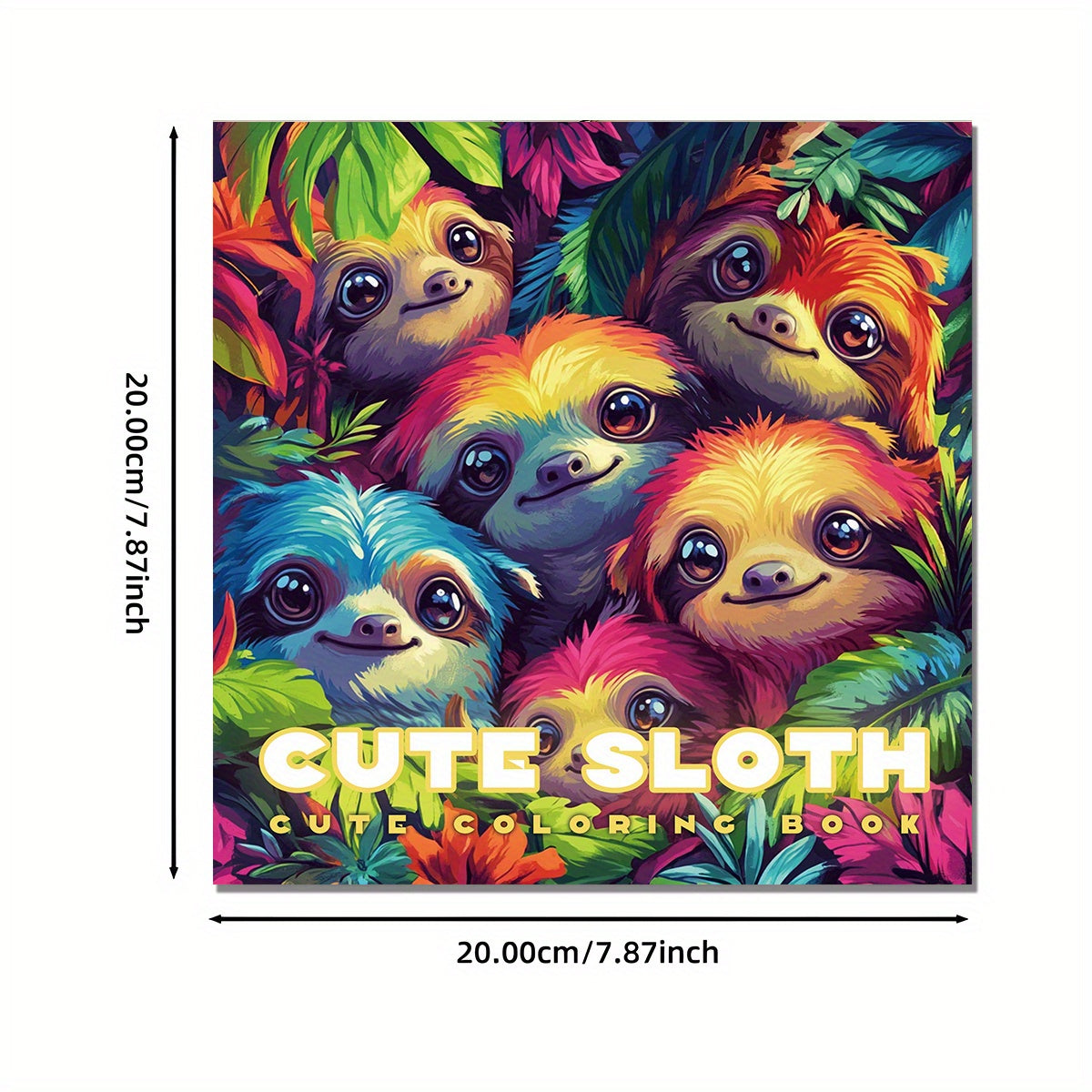 XF Sloth Coloring Book 22 Pages Adult Relaxation