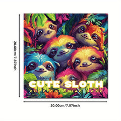 XF Sloth Coloring Book 22 Pages Adult Relaxation
