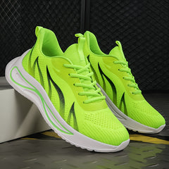 Women's Lace-up Outdoor Mesh Sneakers Soft Sole Running Shoes