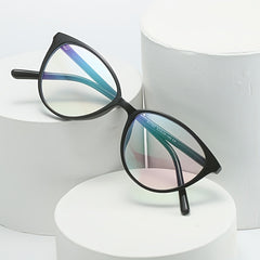 Cat Eye Light Blocking Glasses Clear Lens Anti Eyestrain for Women Men
