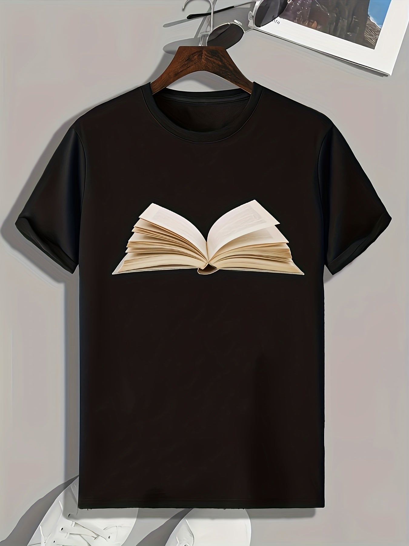 Pattern Print Men's Sports T-shirt for Fitness