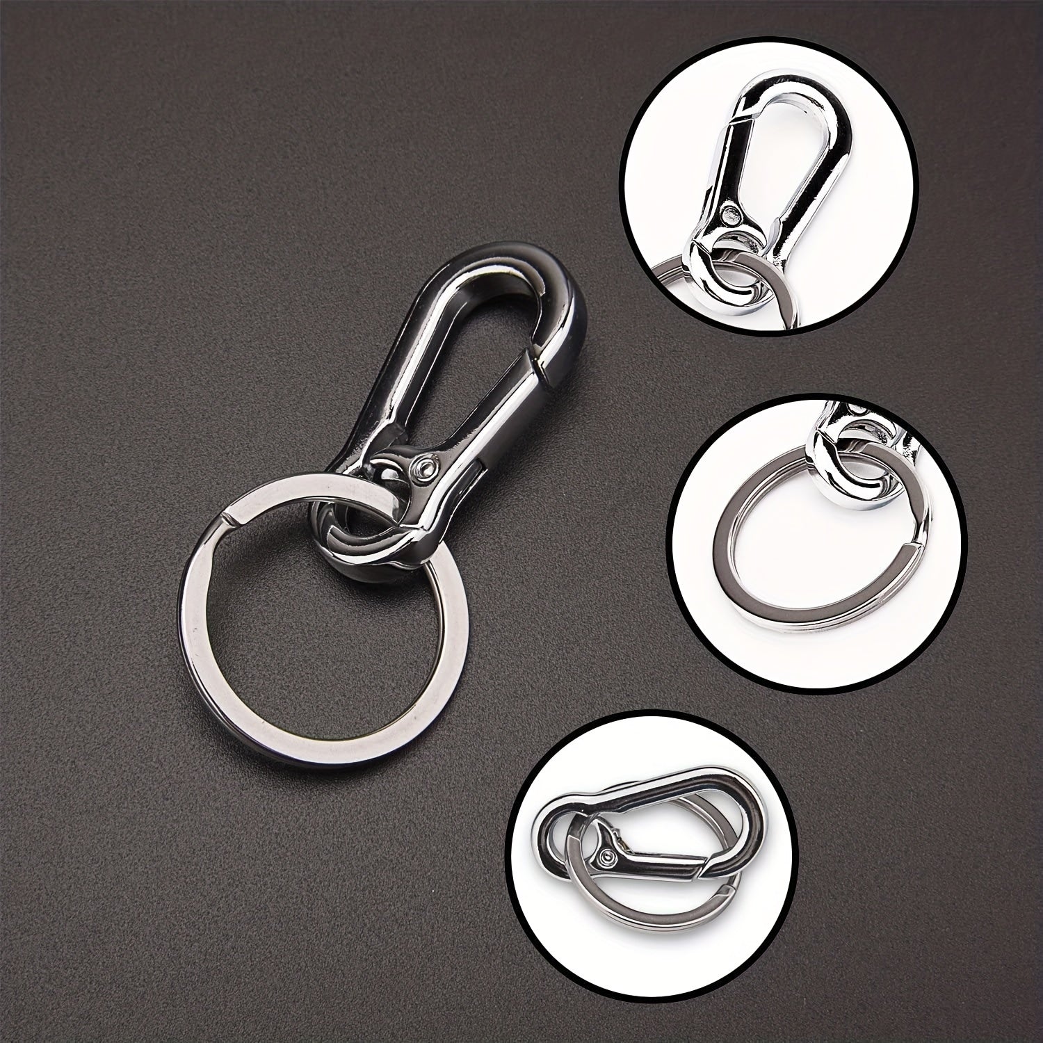 3pcs Metal Keychain Organizer For Car Key Finder For Men