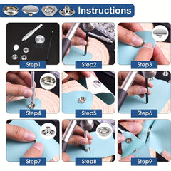 323pcs Marine Canvas Snap Kit Stainless Steel Components