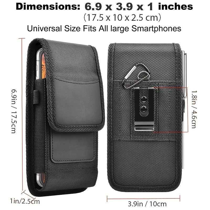 Men's Nylon Waist Bag with Buckle &ndash; Phone/Card/Coin Holder