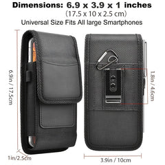 Men's Nylon Waist Bag with Buckle &ndash; Phone/Card/Coin Holder