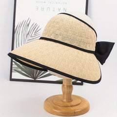 Breathable Wide Brim Visor Hat Women UV Protection Travel Beach Hat