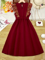 Vintage Butterfly Sleeve Fit And Flare Dress For Party