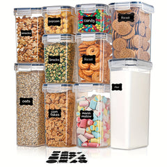 10pcs Airtight Food Containers Set With Lids BPA-Free Kitchen Canisters