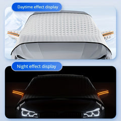 Car Front Windshield Snow Cover Sunshade Winter Thickening Car Clothing