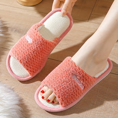 Women's Linen Slip-On Slippers Casual Comfort Shoes