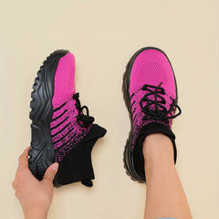 Women's Mesh Breathable Chunky Running Shoes Lightweight Travel Shoes