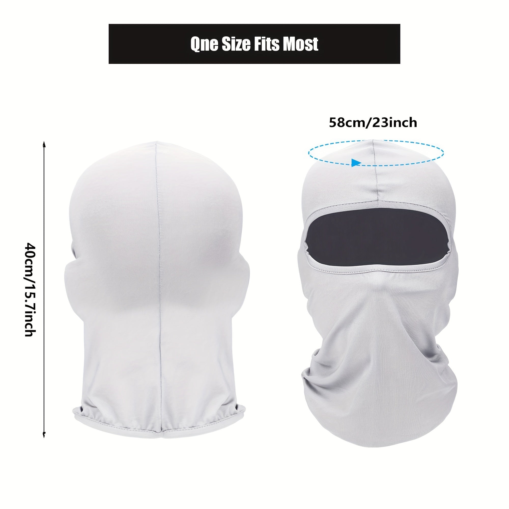 9pcs Ski Mask Full Face Cover UV Protection Balaclava Winter Neck Gaiter